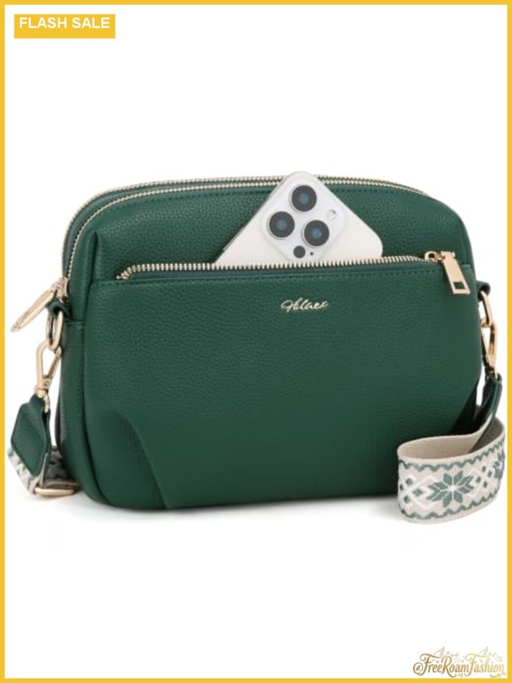 Vegan Leather Crossbody Bag Anti Theft RFID Women's Handbag Purse